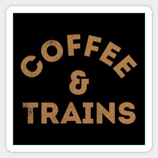 Coffee & Trains Sticker